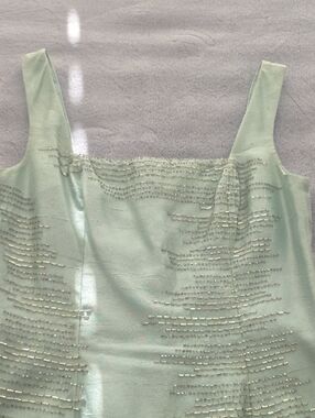 Basix II Women's Silk Slip Dress in Light Aqua